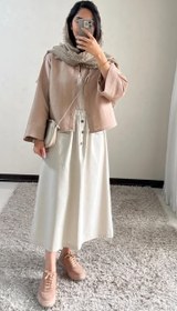 تصویر دامن لینن دلدار 