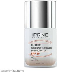 تصویر فلوئید ضد آفتاب فیوژن واتر رنگی پرایم PRIME (بژ روشن و تیره) 