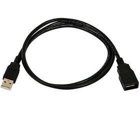 تصویر کابل افزایش طول USB 2.0 ا USB 2.0 Extension Cable - A Male to A Female USB 2.0 Extension Cable - A Male to A Female