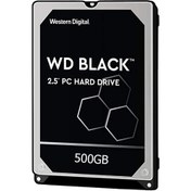 تصویر هارد دیسک لپ تاپ وسترن دیجیتال مشکی 500 گیگابایت (استوک) Western Digital Black 2.5Inch 500GB Hard Drive Stock