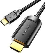 تصویر USB C to HDMI Cable, VENTION 1.5m Type C Coverter 4K Thunderbolt 3 to HDMI Adapter, Compatible with iPad Pro, MacBook, Mate 20, Galaxy S9/S8, Surface Book 2/Go and More 