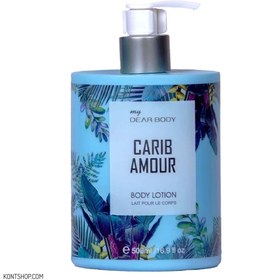 تصویر لوسیون بدن دیر بادی مدل Carib Amour 