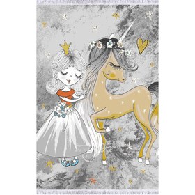 تصویر فرش کودک طرح پرنسس DC638 