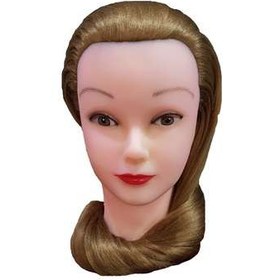 تصویر مانکن مو مخصوص شینیون و بافت مدل آمبره ا Hair mannequin for chignon and ombre texture Hair mannequin for chignon and ombre texture