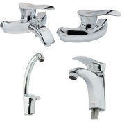 تصویر ست شیرآلات شیبه مدل جیحون Shibeh Mixer Faucet