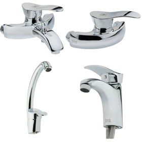 تصویر ست شیرآلات شیبه مدل جیحون Shibeh Mixer Faucet