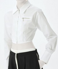 تصویر شومیز نخی آستین بلند زنانه کوتون مدل 5SAK60136PW 