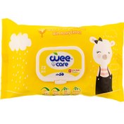 تصویر دستمال مرطوب کودک وی کر حاوی روغن آرگان 72 عددی Wee care Argan oil Baby Wipes 72 Pcs