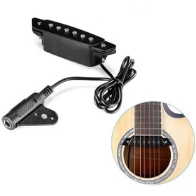 تصویر پیکاپ ساند هول گیتار آکوستیک مدل EQ SH85 EQ SH 85 acoustic sound Hole Pickup