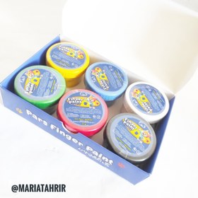 تصویر رنگ انگشتی 6 رنگ پارس Pars Finger Paint