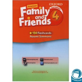 تصویر فلش کارت امریکن فمیلی اند فرندز 4 Flashcards American Family and Friends 4 Second Edition