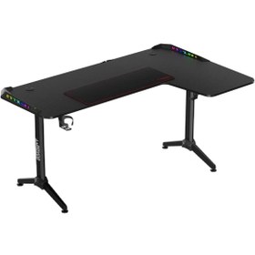 تصویر میز گیمینگ Twisted Minds WARRIOR L Shaped RGB Right 