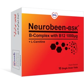 تصویر ویال خوراکی نوروبین با ال کارنیتین بی اس کی neurobeen Bsk 