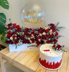 تصویر سبد گل و کیک به مناسبت روز پدر 