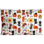 تصویر روبالشی کودک طرح گربه مدل rob20 