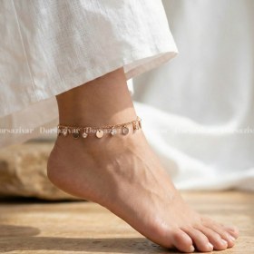 تصویر پابند سکه ای رزگلد 