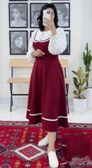 تصویر سارافون بلند مجلسی (یلدایی ) در ۳ رنگ - صورتی 