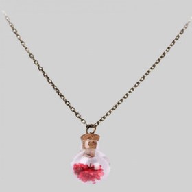 تصویر گردنبند شیشه ای گل سرخ میو ا Mio Necklace Mio Necklace