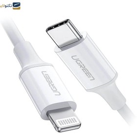 تصویر کابل لایتنینگ به تایپ سی یوگرین مدل 60749 US171 طول 2 متر UGREEN 60749 US171 Lightning to USB Type-C Cable 1m