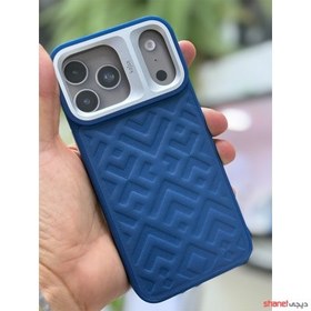 تصویر قاب کاجسا چرمی مدل Rhombus برای آیفون 17پرومکس iPhone 17 Promax KAJSA Rhombus 