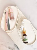 تصویر سینی پذیرایی بیضی سنگ مصنوعی با رنگ دلخواه 