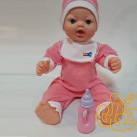 تصویر عروسک صورت متحرک سیلیکونی 68013 LOVELY BABY BELIUDA DOLL _ 68013