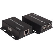 تصویر اکستندر 60 متری USB کی نت مدل K-EXUSB060 دارای 4 خروجی USB Knet USB 2.0 HUB 4Port Extender 60m