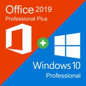 تصویر لایسنس Windows 10 Home + Office 2019 Pro Plus مایکروسافت 