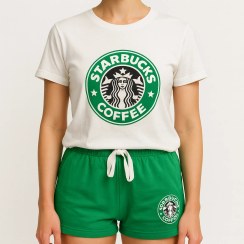 تصویر ست تیشرت شلوارک استارباکس 