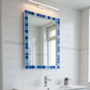 تصویر آینه سرویس‌ بهداشتی دلفین مدل 1075-b سایز 36x51 سانتی متر 