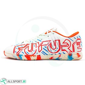 تصویر کفش فوتسال پوما فیوچر طرح اصلی Puma Future White Orang 