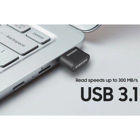 تصویر فلش مموری سامسونگ samsung 64gb 64GB مشکی فلش مموری 64GB مشکی سامسونگ fit plus