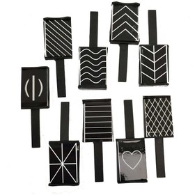 تصویر مگنت ناخن طرح دار مجموعه ۹ عددی 