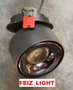 تصویر چراغ فکی ( توکار ) هالوژنی 15وات 