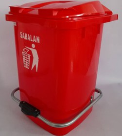 تصویر سطل زباله پلاستیکی مخزن پلی اتیلن پدال دار 60 لیتری ا Bucket 60 Bucket 60