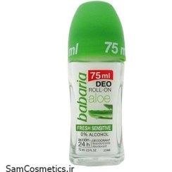 تصویر مام رول زنانه باباریا مدل فرش سنسیتیو با عصاره آلوئه ورا حجم ۷۵ میلی لیتر 