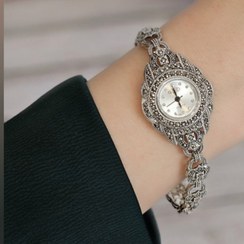 تصویر ساعت نقره کد S12 