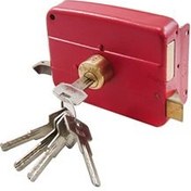 تصویر قفل حیاطی حامی مدل AT-0110 کلید کامپیوتری ۵ کلید برنجی 