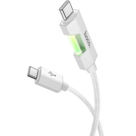 تصویر کابل شارژ 60 وات هوکو مدل U123 با سری تایپ سی تو تایپ سی HOCO U123 Type-C to Type-C Regent 60W colorful charging data cable