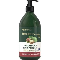 تصویر شامپو ماکادامیا دیلمون مناسب موهای رنگ و هایلایت شده بدون سولفات حجم ۳۸۵ میلی لیتر 
