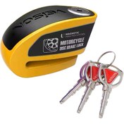 تصویر قفل دیسک آژیر دار موتور سیکلت VEISON مدل DX26 