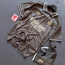 تصویر رئال دوم طوسی استین کوتاه Real Madrid Gray kit