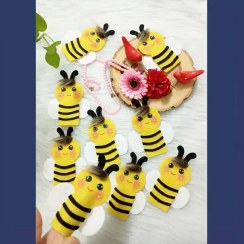 تصویر عروسک انگشتی طرح زنبور 