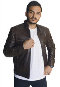 تصویر کاپشن مردانه قهوه ای | ARES1234 