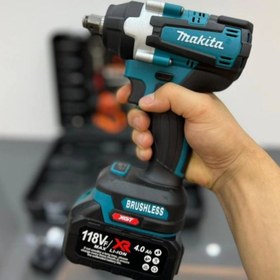 تصویر بکس شارژی ماکیتا 3 کاره 850 نیوتون و جعبه بکس مدل850N_118V makita