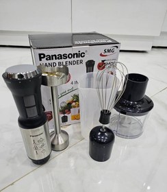 تصویر گوشتکوب برقی چهارکاره پاناسونیک 2000 وات مدل 1372 تیغه طلایی Hand blender 4in1 Panasonic AS-1372