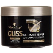 تصویر ماسک موی اسیب دیده گلیس-مشکی ا Gliss Hair Repair Ultimate Repair Hair Mask 200ml Gliss Hair Repair Ultimate Repair Hair Mask 200ml