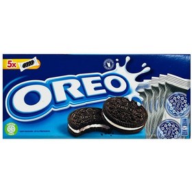 تصویر بیسکوئیت اورئو کرم دار جعبه ای بسته 5 عددی 220 گرم | OREO Biscuit 