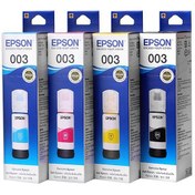 تصویر پک کامل جوهر مخزن اپسون مدل 003 Epson 003 Package Ink