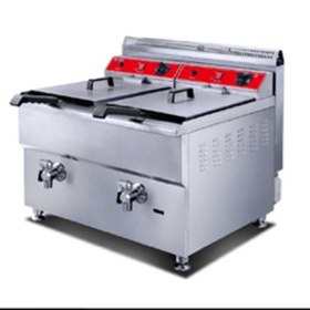 تصویر سرخ کن گازی رومیزی با شیر تخلیه ویکتور 18+18 VICTOR 